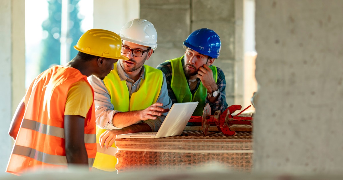 Union workers reviewing job opportunities using hiring hall and job dispatch software
